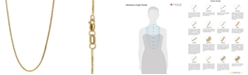 Macy's 14k Gold Necklace, 18" Diamond Cut Wheat Chain (9/10mm)